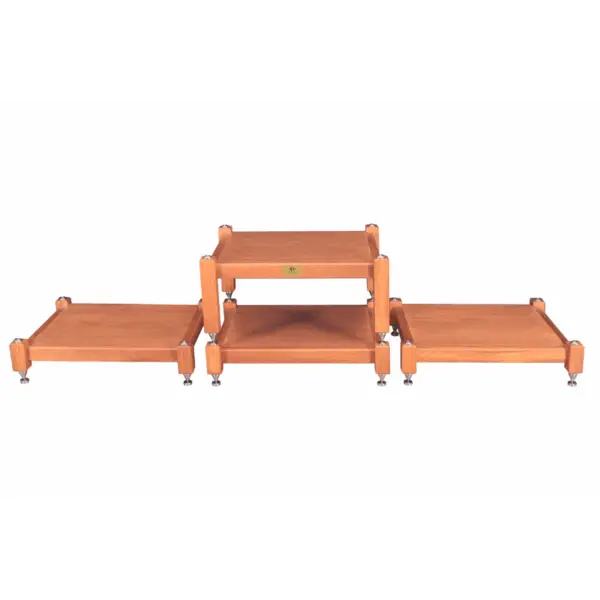 Audio Rack Red Wood 1-2-1