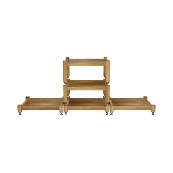 1-3-1 Audio Rack Walnut Wood