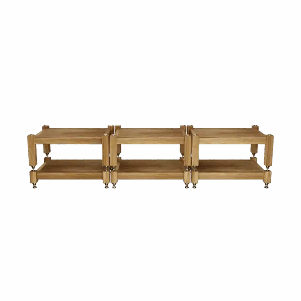 Audio Rack Walnut wood 2-2-2
